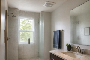 High summer humidity and mold risk in bathrooms