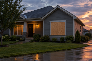 Emergency Board-Up of a Broken Window: How and Who